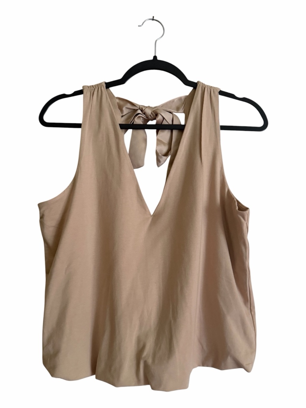 Lands' End Beige V-Neck Blousen Cropped Tank Top